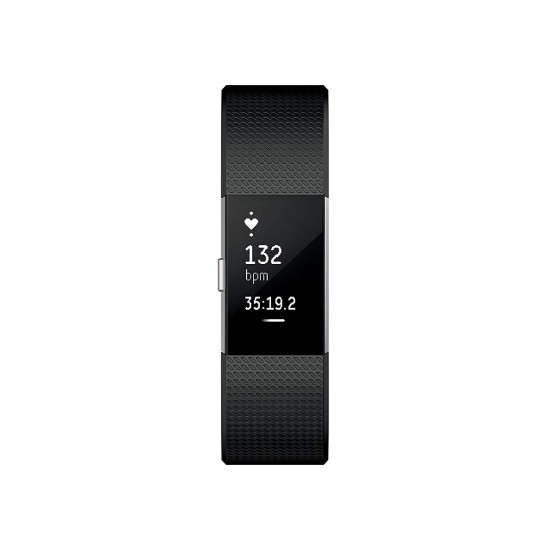 Fitbit Charge 2 + Heart Rate Fitness Wristband, Black