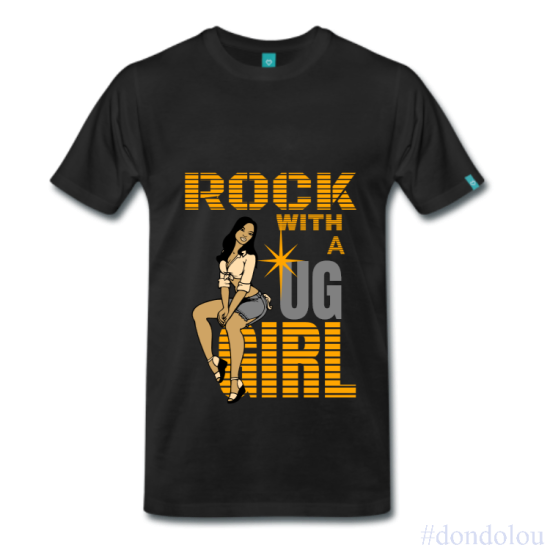 Rock With A UG Girl Customised T-shirt - Design Yours